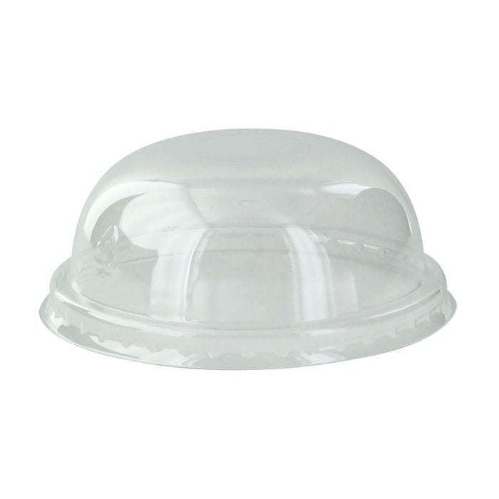 Tapa PET transparente cúpula con agujero Ø80mm A36mm - 1000Uds