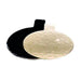 Mini base redonda con lengüeta doble cara oro/negro Ø80mm - 200Uds