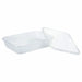 Caja rectangular traslucida PP con tapa. 500ml 173x120mm A37mm - 250Uds