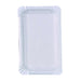 Plato rectangular de cartón blanco 200 gsm 150x90mm - 3000Uds