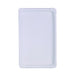 Plato rectangular de cartón reciclado blanco 330x190mm - 250Uds
