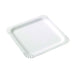 Plato cuadrado de cartón blanco 210x210mm - 500Uds