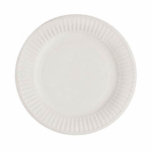 Plato redondo de cartón blanco H11mm - 1000Uds