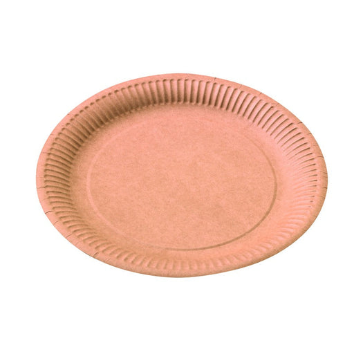 Plato redondo de cartón kraft Ø230mm - 900Uds