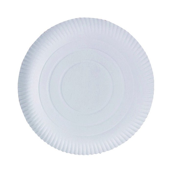Plato redondo de cartón blanco Ø320mm - 250Uds