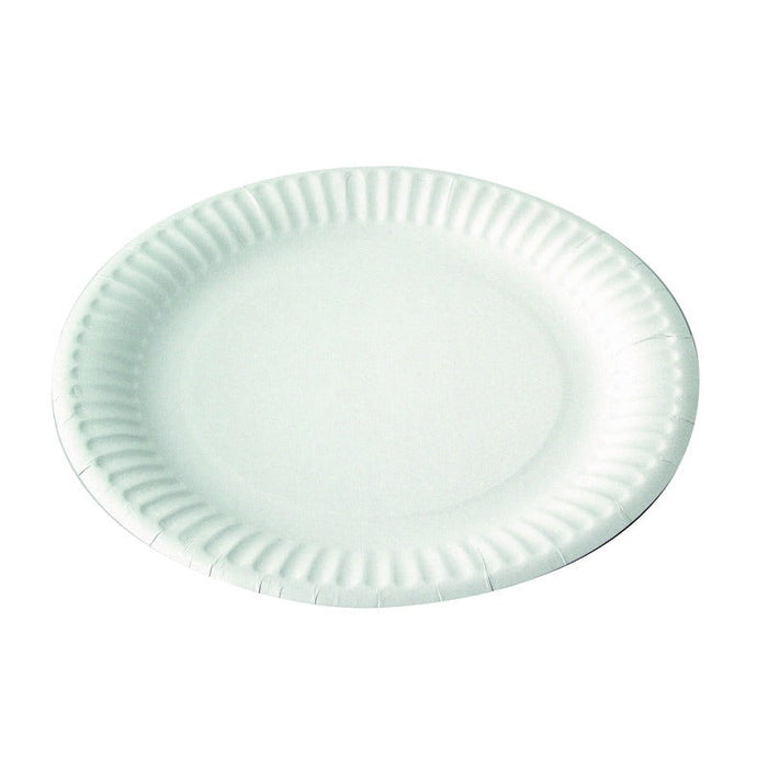 Plato redondo de cartón blanco Ø350mm A25mm - 200Uds