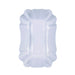 Plato hondo rectangular de cartón laminado blanco 140x90mm A30mm - 2000Uds