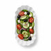 Plato hondo ovalado de cartón laminado blanco 195x110mm A32mm - 1000Uds