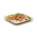Plato cuadrado de hoja de palmera 160x160mm A20mm - 100Uds