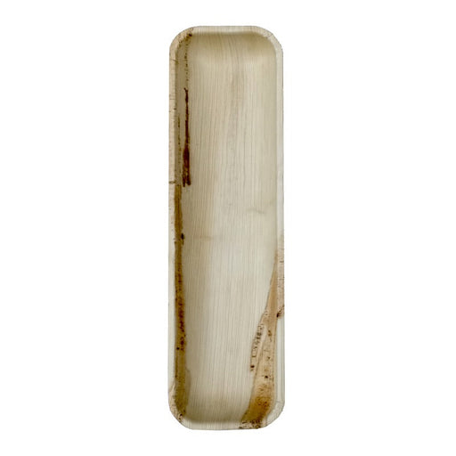 Bandeja rectangular de hoja de palmera 325x90mm A25mm - 50Uds