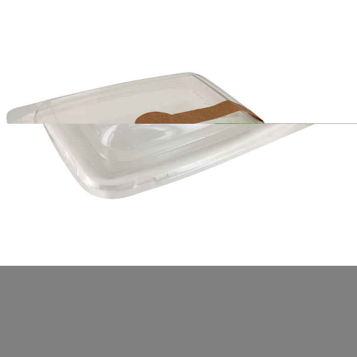 Plato cuadrado de pulpa blanca 1000ml 235x235mm A28mm - 200Uds