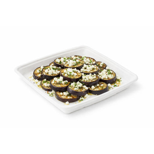 Plato cuadrado de pulpa blanca 1000ml 235x235mm A28mm - 200Uds