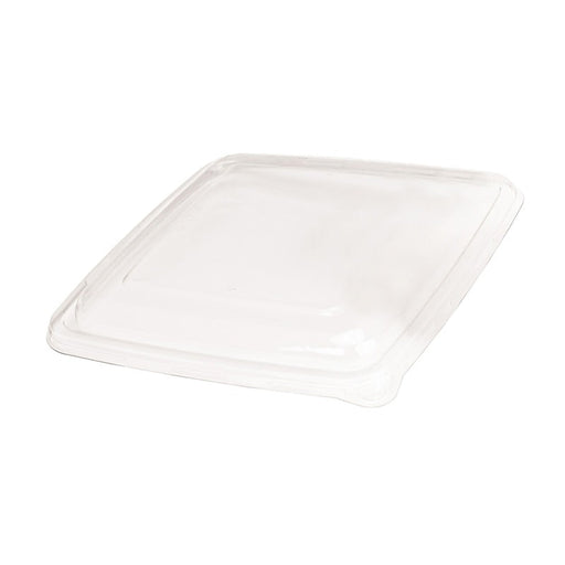 Tapa plana transparente PET rectangular 230x230mm A28mm - 100Uds