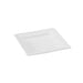 Plato cuadrado de pulpa blanco 160x160mm - 500Uds