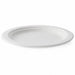 Plato redondo de caña de azúcar blanco Ø215mm - 1000Uds