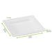 Plato blanco rectangular de pulpa. 260x260mm A20mm - 250Uds