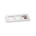 Plato de pulpa 3 compartimentos Tapas 260x110mm - 250Uds