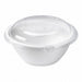 Tapa plana PET transparente Ø200mm A20mm - 500Uds