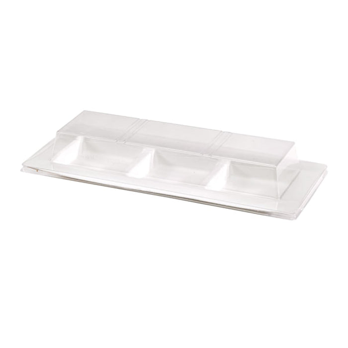 Tapa plana transparente PET para 210APU3 260x110mm A32mm - 250Uds