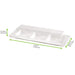 Tapa plana transparente PET para 210APU3 260x110mm A32mm - 250Uds