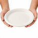 Plato ovalado de caña de azucar 260x195mm A20mm - 500Uds