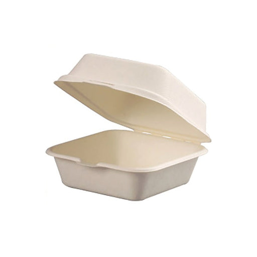 Caja hamburguesa pulpa 150x150mm H76mm 460ml - 500Uds