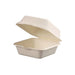 Caja hamburguesa pulpa 460ml 150x150mm A80mm - 500Uds