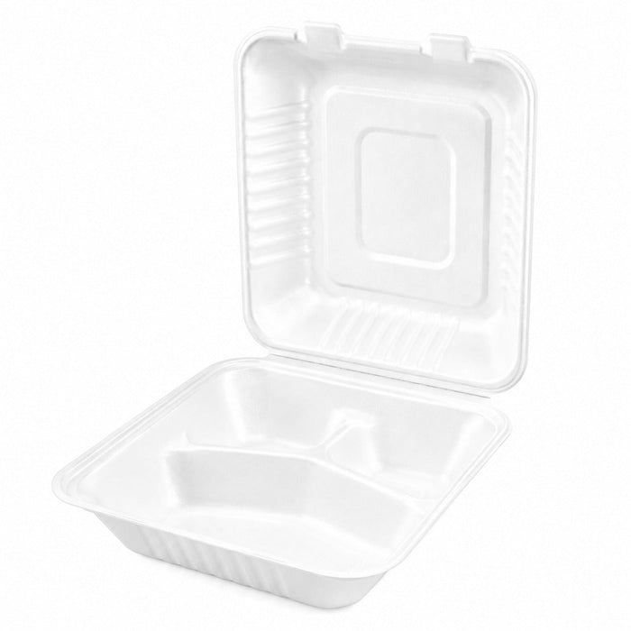 Caja pulpa blanca 3 comp. Multiuso 220x202mm A80mm - 200Uds