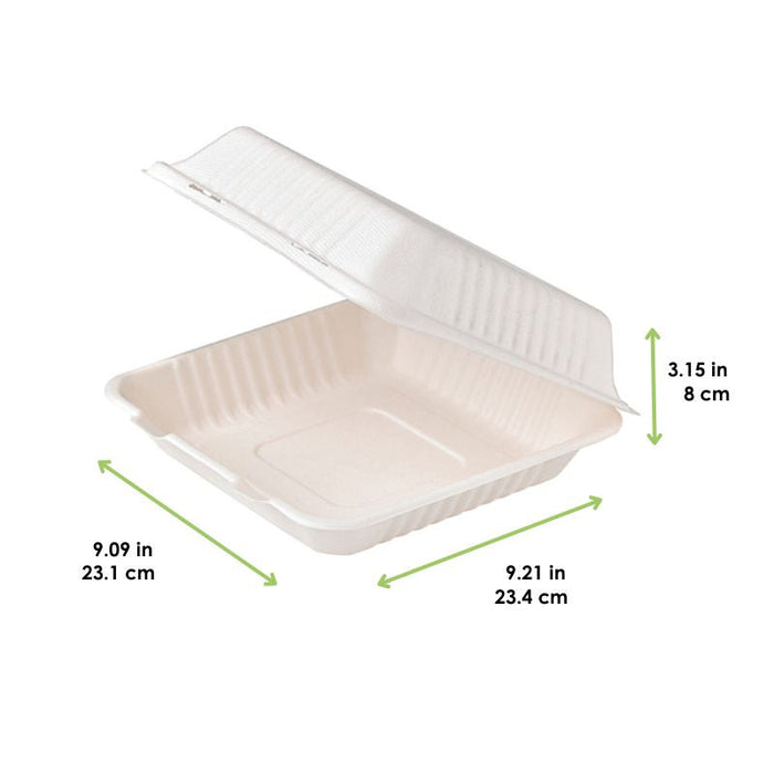 Caja pulpa blanca multiuso 235x230mm H80mm 1400ml - 200Uds