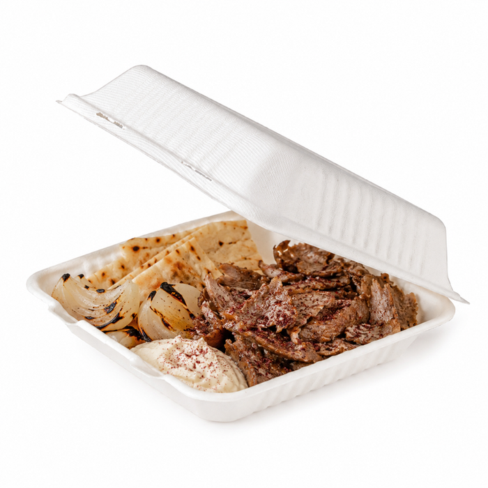 Caja pulpa blanca multiuso 235x230mm H80mm 1400ml - 200Uds