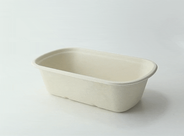 Ensaladera rectangular de pulpa 1150ml 230x135mm A65mm - 250Uds