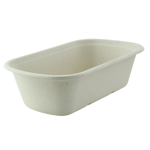 Ensaladera rectangular de pulpa 1150ml 230x135mm A65mm - 250Uds