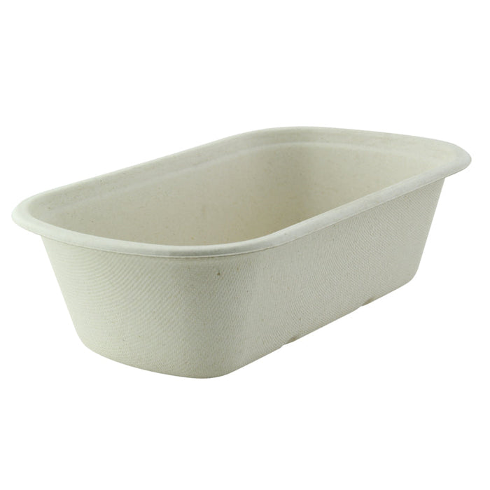 Ensaladera rectangular de pulpa 1150ml 230x135mm A65mm - 250Uds