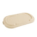 Tapa plana rectangular marrón de pulpa 240x135mm A15mm - 300Uds