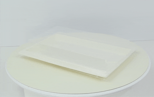 Tapa plana transparente PET 272x193mm A33mm - 100Uds