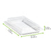 Tapa plana transparente PET 272x193mm A33mm - 100Uds