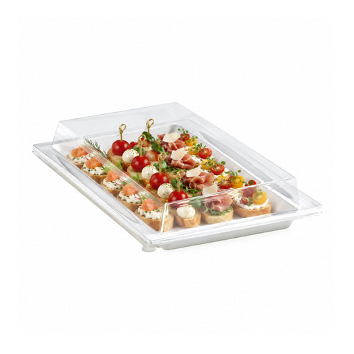 Tapa plana transparente PET 272x193mm A33mm - 100Uds