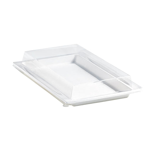 Tapa plana transparente PET 272x193mm A33mm - 200Uds