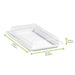 Tapa plana transparente PET 272x193mm A33mm - 200Uds