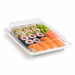 Tapa plana transparente PET 272x193mm A33mm - 200Uds