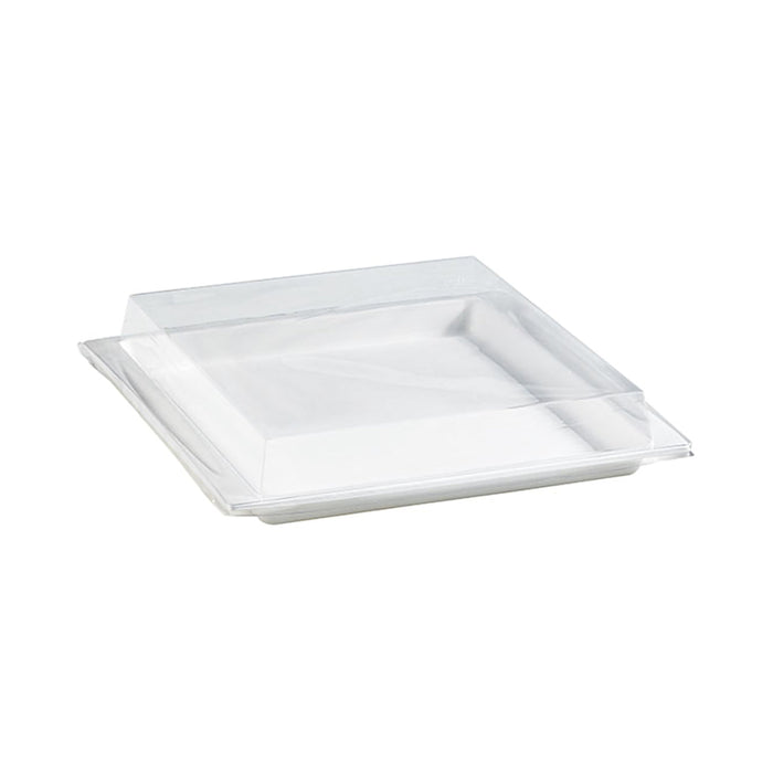 Tapa plana transparente PET 275x265mm A33mm - 200Uds