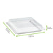 Tapa plana transparente PET 275x265mm A33mm - 200Uds