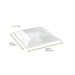 Plato hondo cuadrado reutilizable y microondable en PP 350ml 215x215mm A40mm - 60Uds