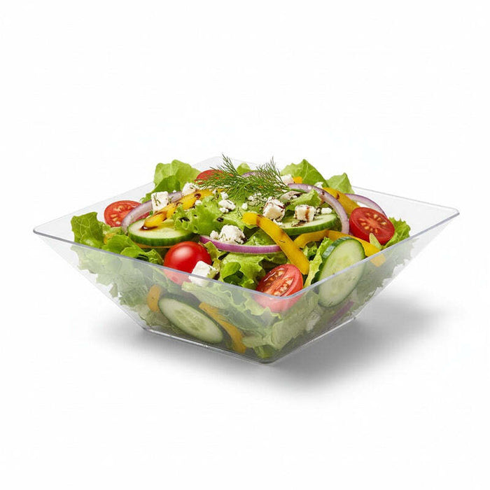 Plato hondo cuadrado reutilizable y microondable en PP 350ml 215x215mm A40mm - 60Uds