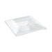 Tapa plana transparente PET para 210AQ2121 220x220mm A40mm - 60Uds