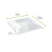 Tapa plana transparente PET para 210AQ2424 245x245mm A30mm - 60Uds