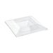 Tapa plana transparente PET para 210AQ2424 245x245mm A30mm - 60Uds