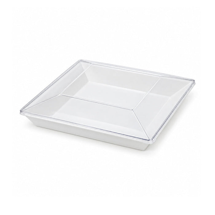 Tapa plana transparente PET para 210AQ2727 280x280mm A40mm - 60Uds