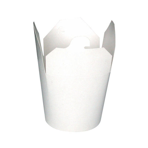 Cajas redonda de cartón blanco con cierre ranura 98x85mm H95mm 750ml - 500Uds
