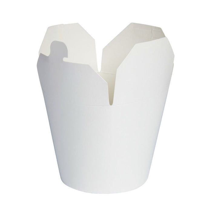 Caja redonda de cartón blanco con cierre ranura 950ml Ø105mm A120mm - 500Uds